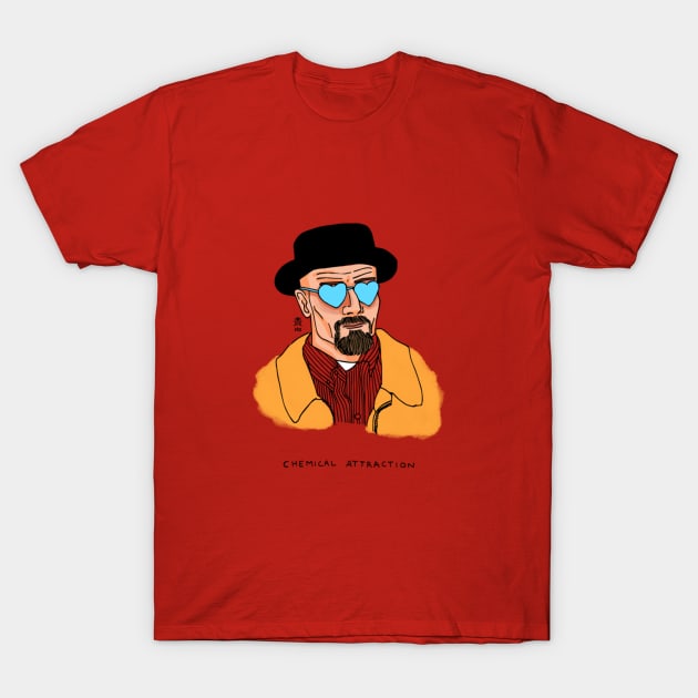 Walter White in love T-Shirt by akp_azzurrakarenpalermo